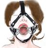 Slave Nose Hook Nose Clip Oral Fixation Fetish Open Mouth Spider Gag Leather Head Bondage Harness Blowjob Gag SM Erotic Toy