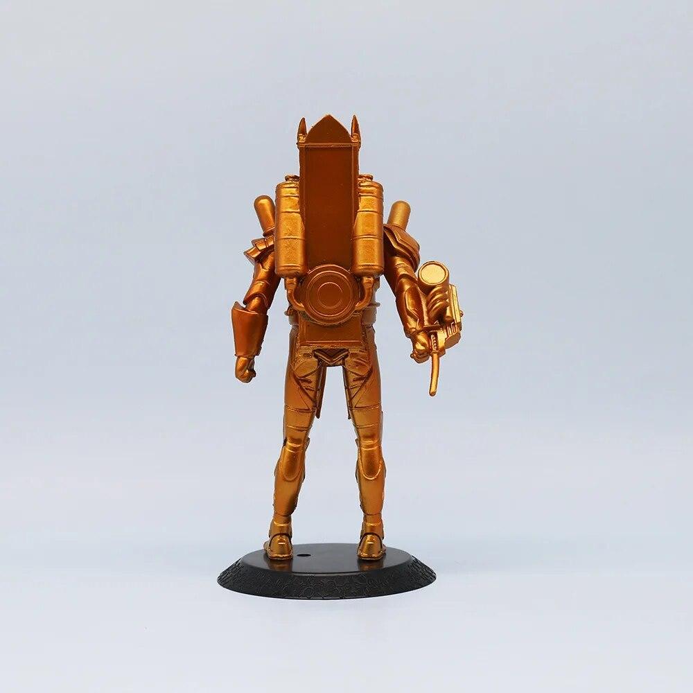 Skibidi Туалет Фигурку Игрушка Золотые Часы Титана Мужские Фигурки Модель ПВХ Кукла Детский Подарок