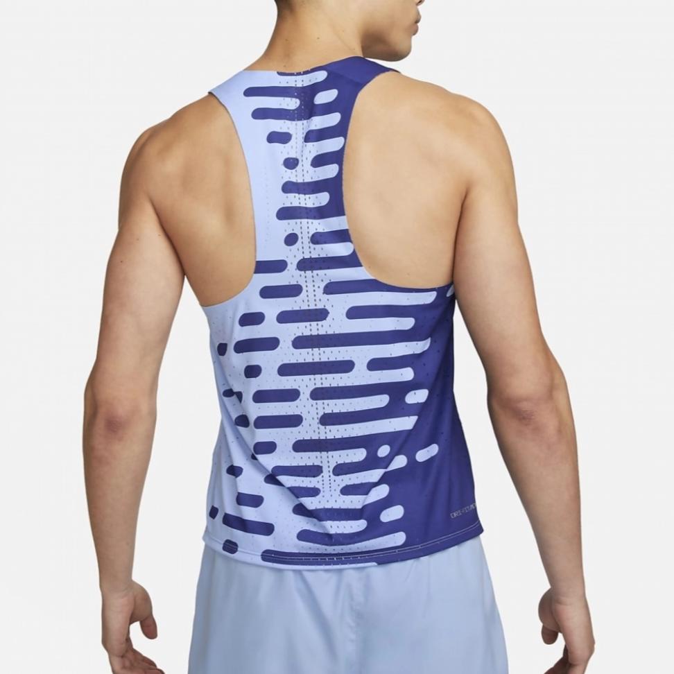 Nike SS23 Удобная майка с логотипом алфавита, мужские топы, синие DV7715-455