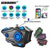 Мотоциклетная гарнитура для шлема Bluetooth 5.4 Наушник RGB-подсветка IPX67 Водонепроницаемый Голосовой помощник Звонок в режиме громкой связи Аккумулятор 1000 мАч