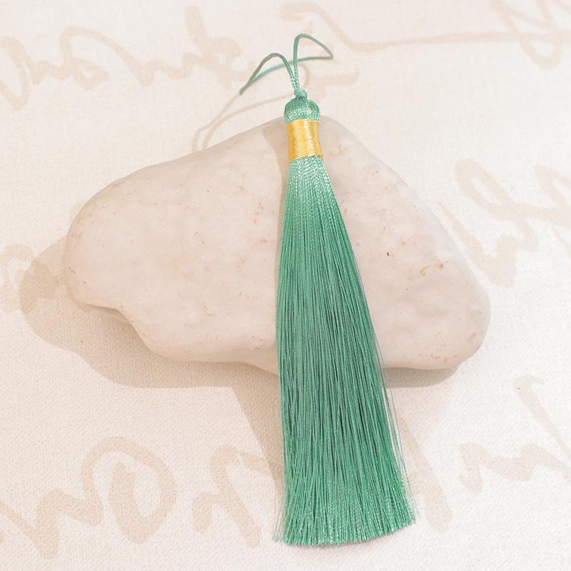 12 см золотая нить ледяной шелк кисточка для украшения ханьфу чонсам своими руками