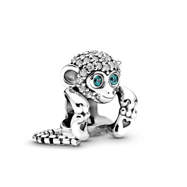 2 шт./лот посеребренные животные серии Ежик Лиса Панда висячие бусины подходят для браслетов-подвесок «сделай сам» ожерелья для женщин изготовления ювелирных изделий