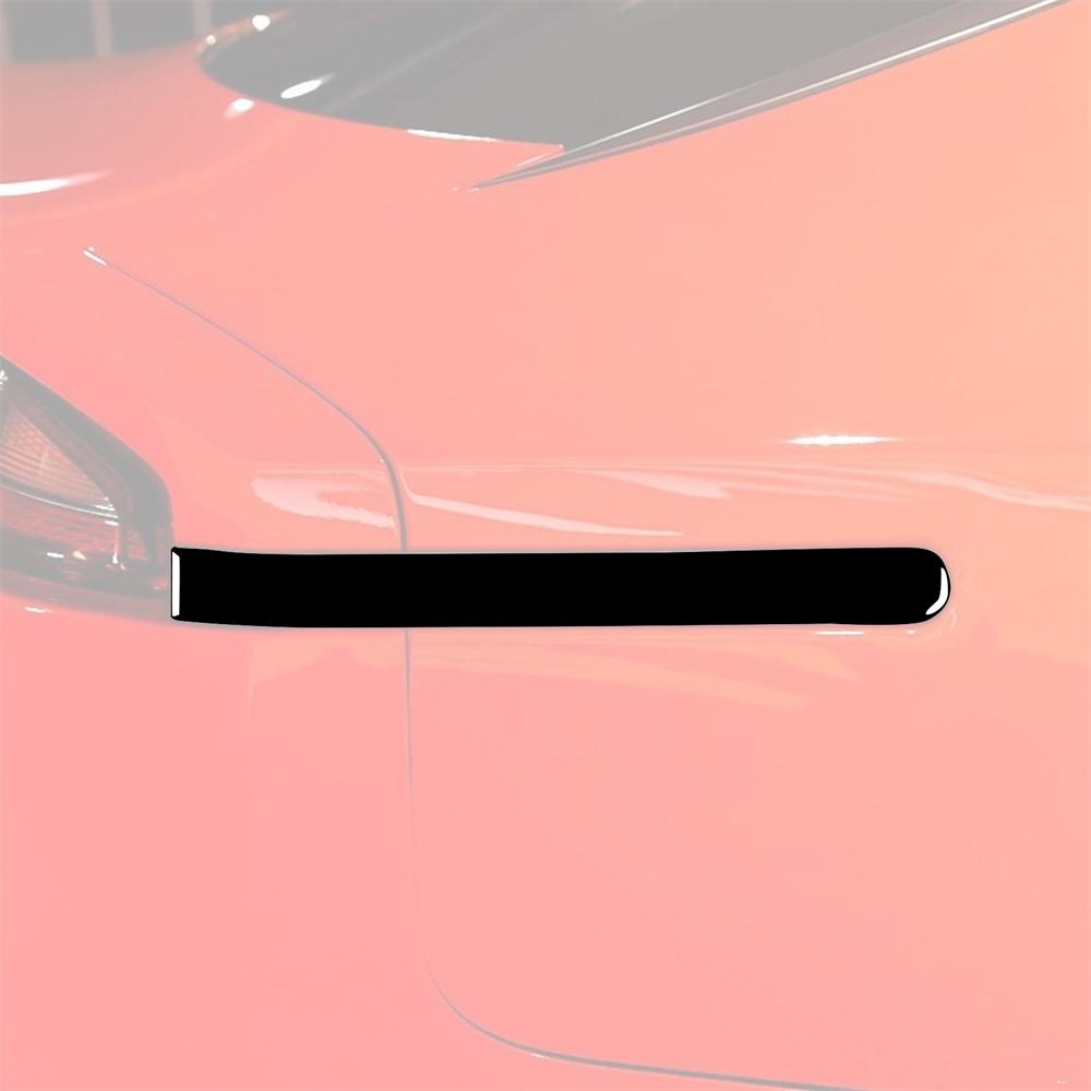 Наклейки-полоски на задний фонарь и боковую лампу для Kia Stinger 2019-2023 Черные