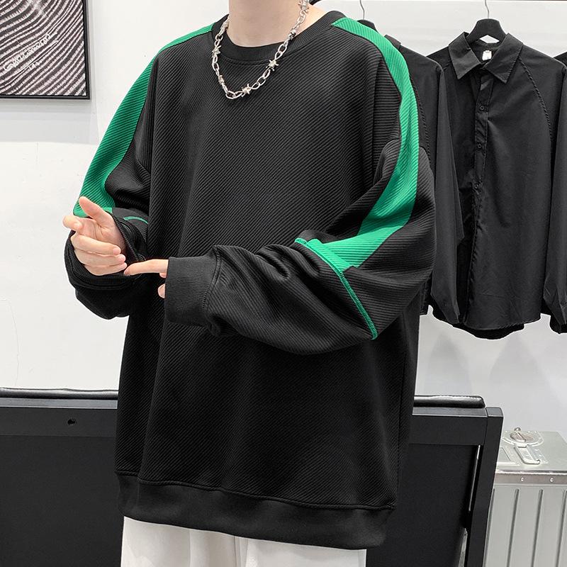 Свитер с длинными рукавами, мужской весенний мужской свободный свитер с круглым вырезом, Джокер