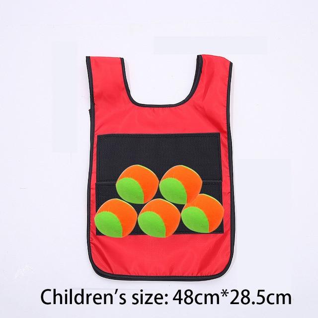 Детский спортивный игровой реквизит, жилет, липкий трикотаж, игровой жилет с липким мячом, игрушки для детей, спортивная забавная игрушка