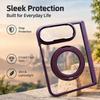 Clear Protective Case for IPhoneDuo 2026 Phone Protector with 360 Degree Rotatable Kickstand Anti-yellowing Phone Cover