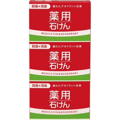 Лечебное мыло Kumano Oil and Fat 100 г x 3 (Квази-лекарство) Перед использованием вспеньте необходимое количество лечебного мыла водой или теплой водой.. Th