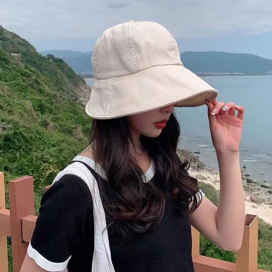Уличная женская рыбацкая шляпа, складная с большими полями, регулируемая застежка-лента, защита от солнца, защита от ультрафиолета, пляжная кепка, садовая дорожная шляпа