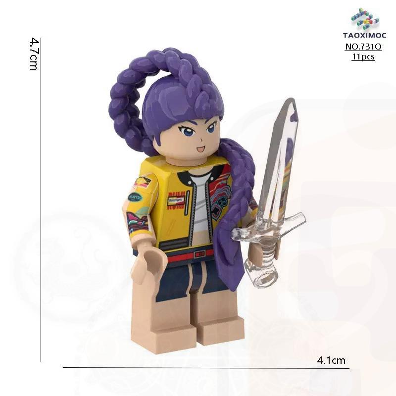 Новый продукт: K-pop Охотники на демонов Конструктор, Кукла-модель для сборки Руми, Игрушка-конструктор