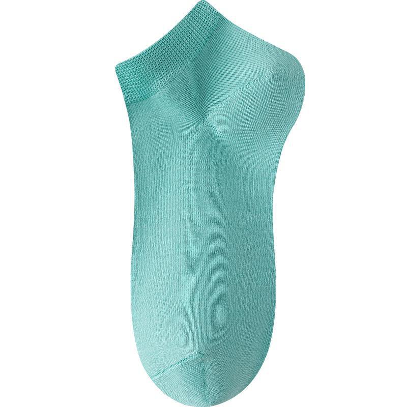 Женские летние тонкие дышащие антибактериальные носки из чистого хлопка
