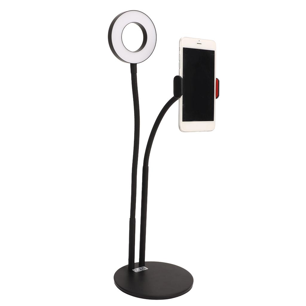 Selfie Ring Ligh Dimmable 3 Color Temperature Desktop LED Circle Light with Stand For Live