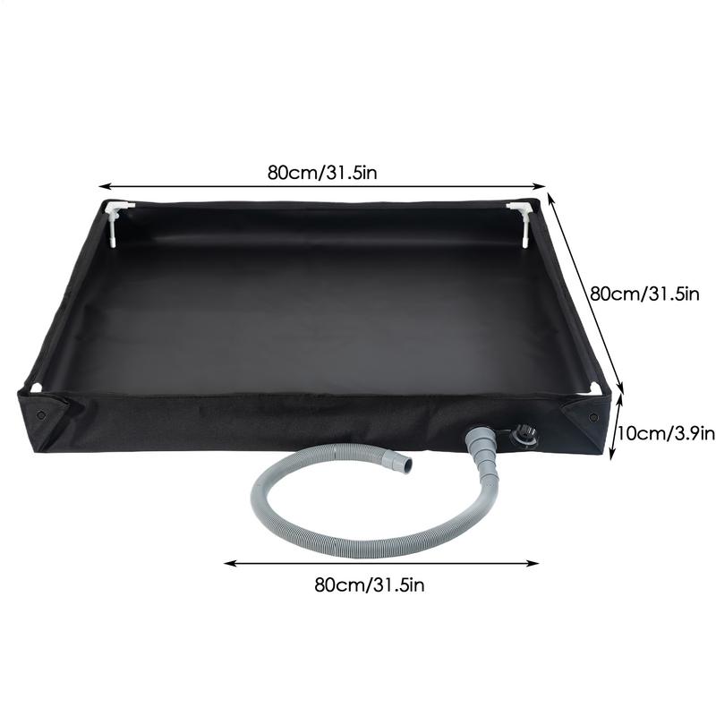 Portable Shower Pan for Camping Travel Foldable Bathing Base with Drain Pet Kids Outdoor Tent RV Camping Awning Shower Tray