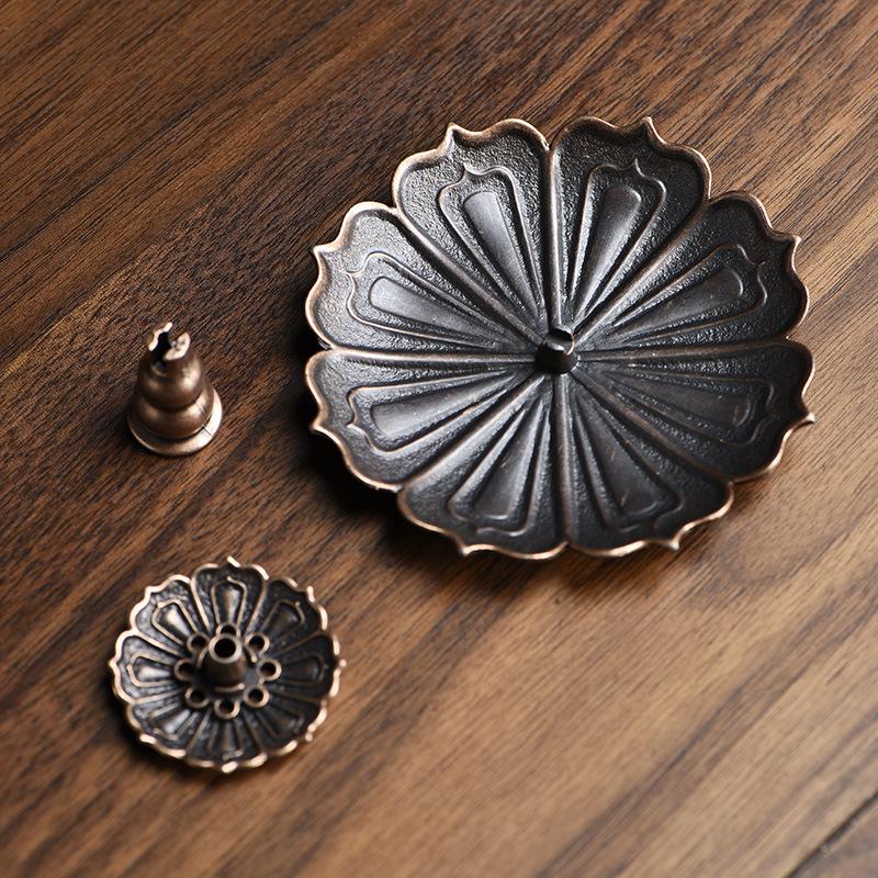 Lotus incense holder multifunctional incense holder incense gourd incense holder incense holder alloy incense holder 7