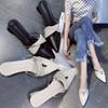 Women S Pointed Toe SandalsSummer Baotou Slippers Low Heels