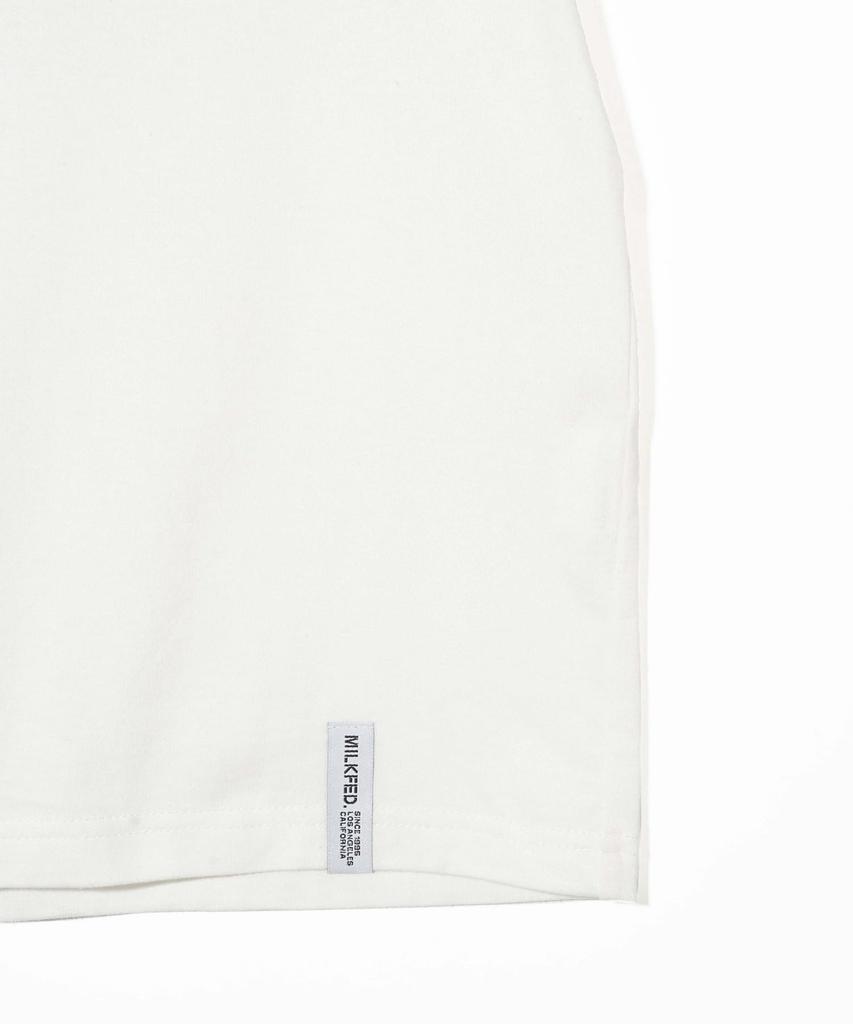 Milkfed Casual ICING LOGO BASIC TEE In Off White Women's L/S