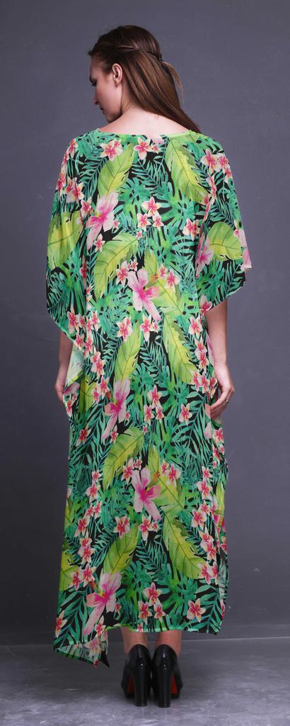 Bimba Ladies Plus SizeA KaftanA Summer Wear Beach Coverup Kimono Caftan