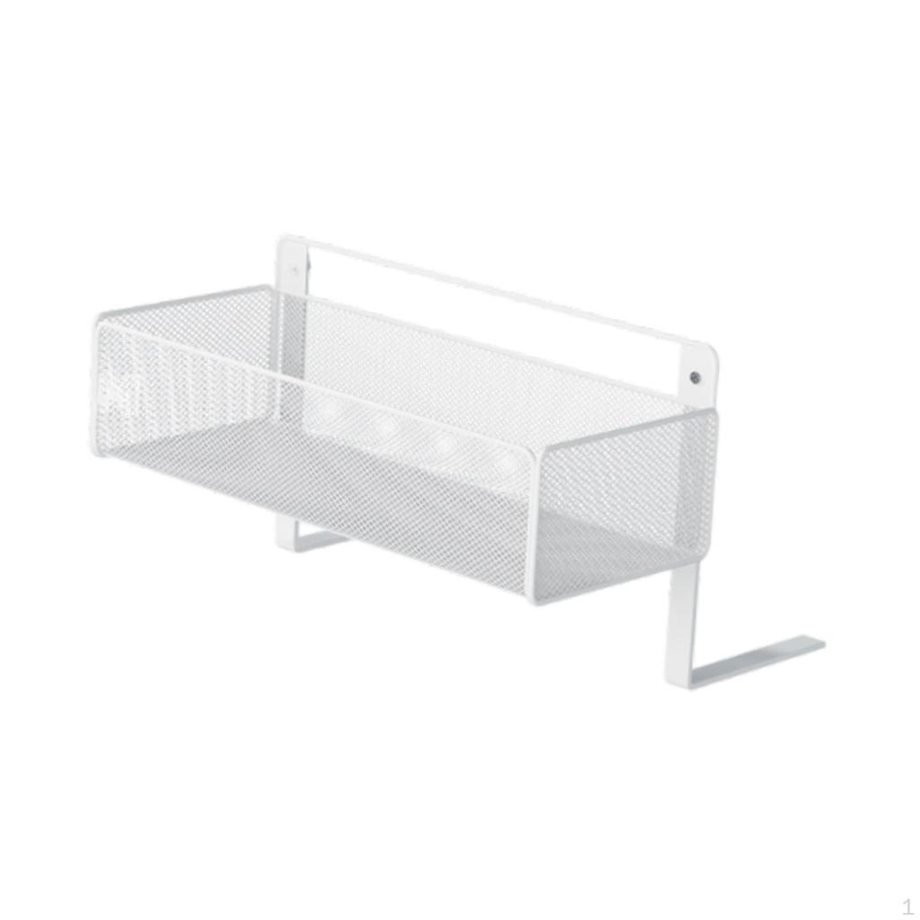 Bedside Hanging Storage Basket Organizer Carbon Steel Mesh Origanizer Shelf for Bed