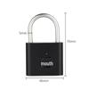 Умный уличный навесной замок с отпечатком пальца, водонепроницаемый и устойчивый к ржавчине. Электронный, противоугонный, парольный замок для дверей, шкафов.
