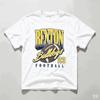 Vintage Football Graphic T‑Shirt Sports Slogan Print Oversized Crew Neck Short Sleeve Unisex Casual Streetwear Tee Top for Sports Enthusiasts