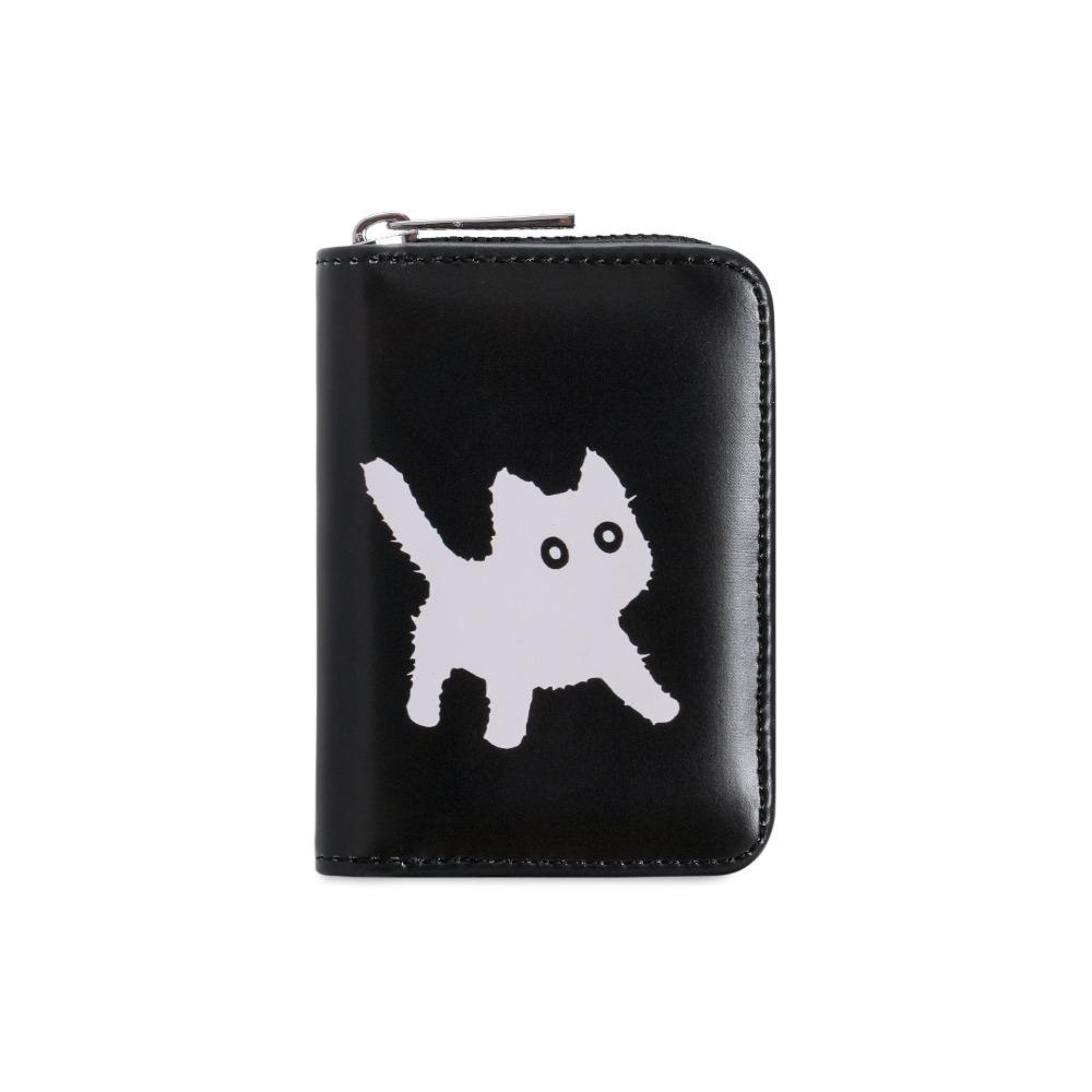 New Cat Short Wallet Large Capacity Multi Slot Coin Purse Zipper Multi Functional Money Bag