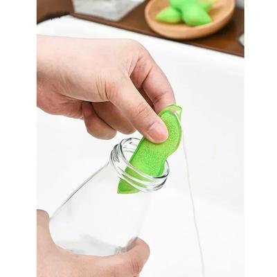 Губка для чистки гороха, щетка для чистки кухонной чашки, кофе, чай, вино, напиток, щетка для чистки стеклянных бутылок, скребок для чашек, гаджеты для чистки