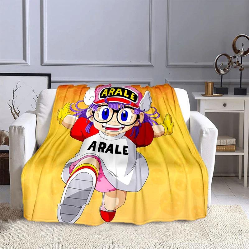 DR Slump Arale Chan Anime Printed Blanket Children's Warm Blanket Soft and Comfortable Blanket Home Travel Blanket