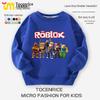 Детская флисовая толстовка Roblox - Утепленная, с длинным рукавом, Осенне-зимний топ