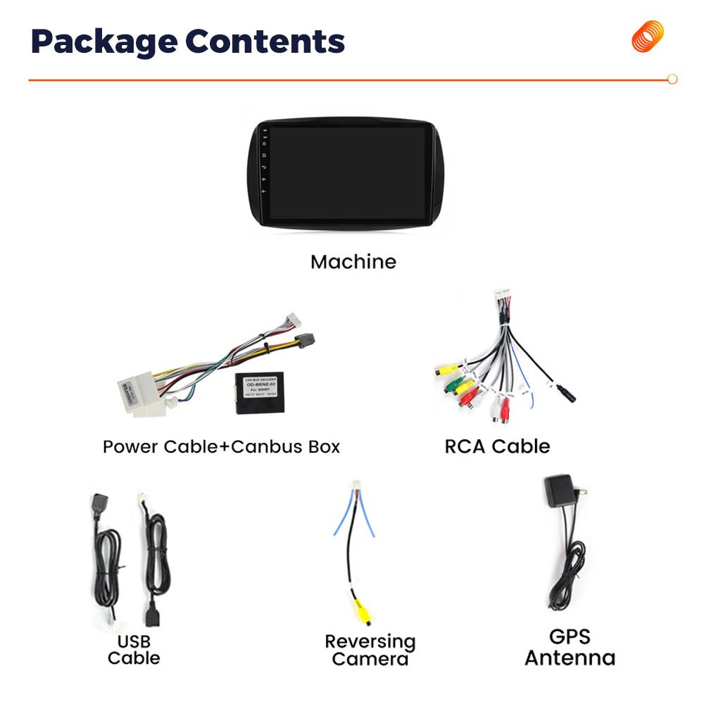НОВЫЙ Android для Mercedes Benz Smart 453 Fortwo 2014 2015 2016-2020 Автомобильный радиоприемник Мультимедийный плеер Навигация GPS RDS Стерео Carplay