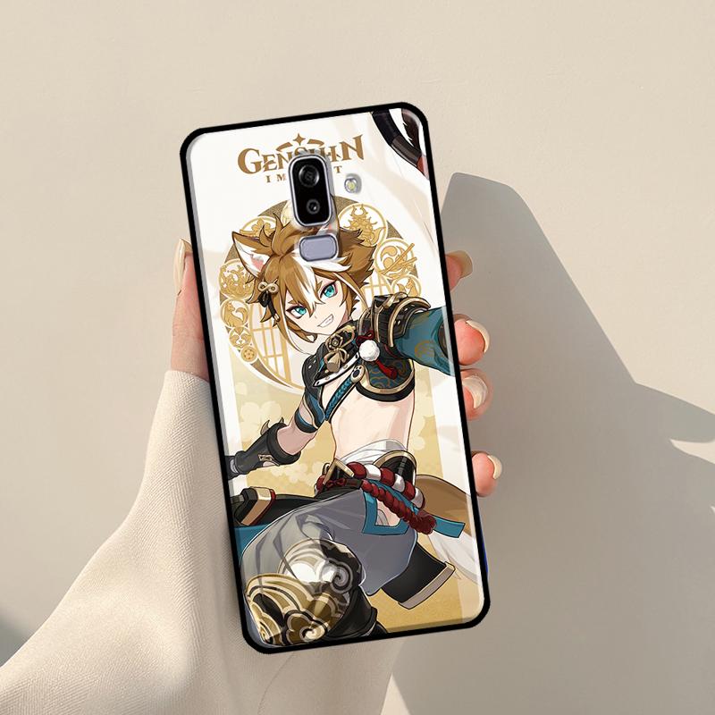 Чехол Genshin Impact Gorou для Samsung Galaxy J7 2016 A3 A5 J1 J3 J5 2017 A6 A7 A8 A9 J8 2018 J4 J6 Plus