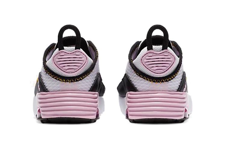 Nike Air Max 2090 Кроссовки для бега с воздушной подушкой Низкие Черно-розово-белые Для младенцев и малышей CU2092-104