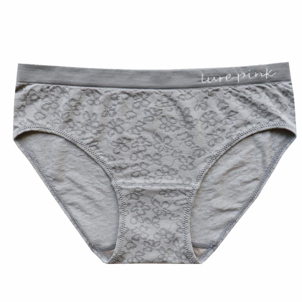 Women's Seamless Panties Ammonia Breathable Briefs Lace Pattern Low Waist Underwear Ladies Comfortable Triangle Panty