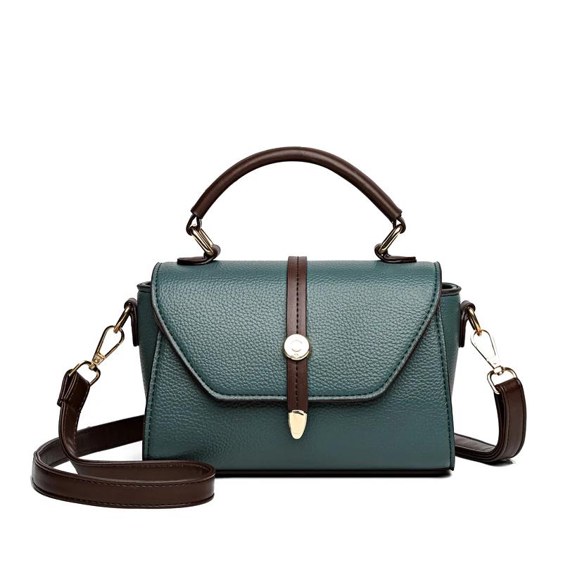 Роскошная дизайнерская однотонная женская маленькая сумочка, новые модные сумки через плечо, женские высококачественные брендовые сумки из искусственной кожи через плечо