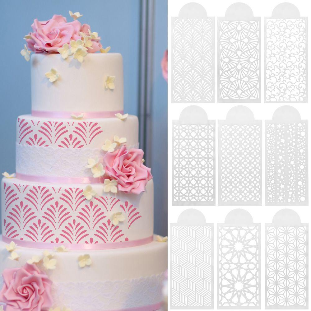 Tools Lace Border Bakeware Sugar Sieve Mold Baking Templates Cake Stencil Fondant Printing