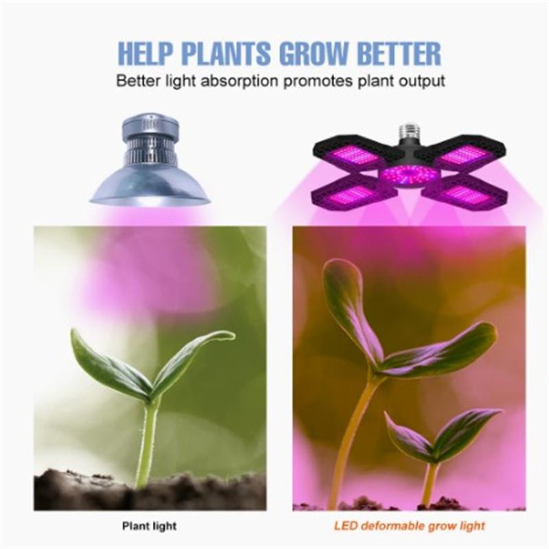 Ac85-265v Led Grow Light Plant Seed E27 Полный спектр гидропоники Лампара Панель Bombilla Grow Tent