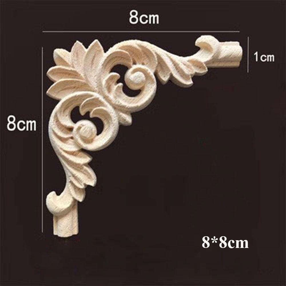 Деревянные фигурки в нескольких стилях, поделки, натуральные цветочные угловые аппликации, рама, украшение на стену, дверь