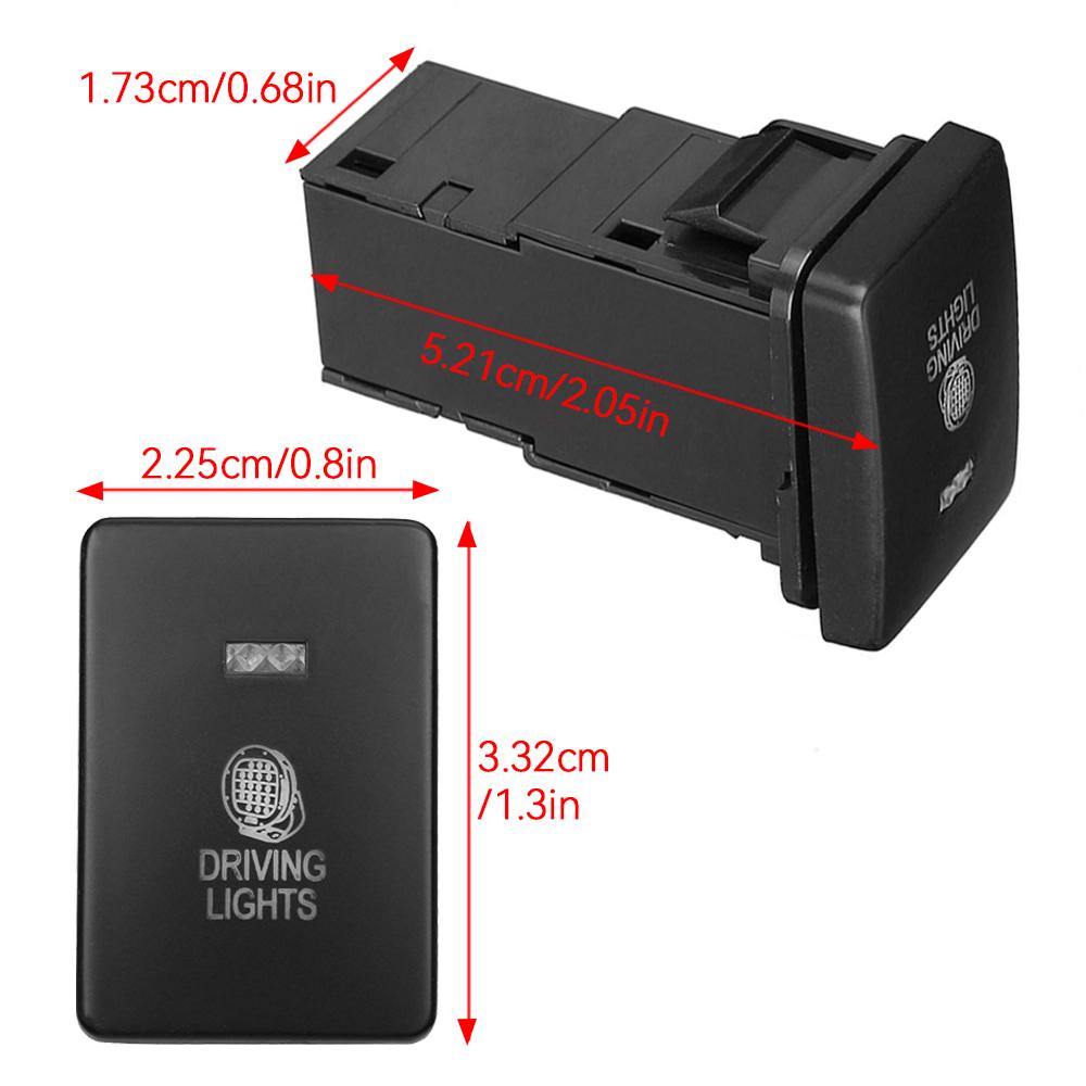 12 В автомобильный свет кнопка точечный противотуманный фара задний светодиодный световой бар переключатель для Mitsubishi Mirage LA Outlander ZK Triton MQ MR