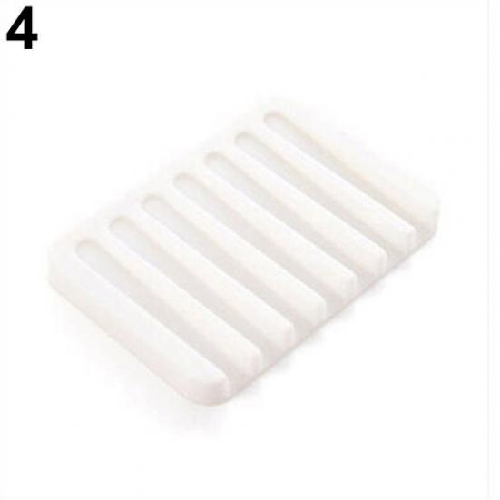 Гибкий силиконовый держатель для мыльницы для ванной комнаты, держатель для мыльницы, тарелка, слив