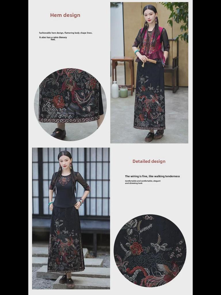 2025 Весна/Лето Женская куртка-жилет в стиле ретро с вышитыми пуговицами в китайском стиле