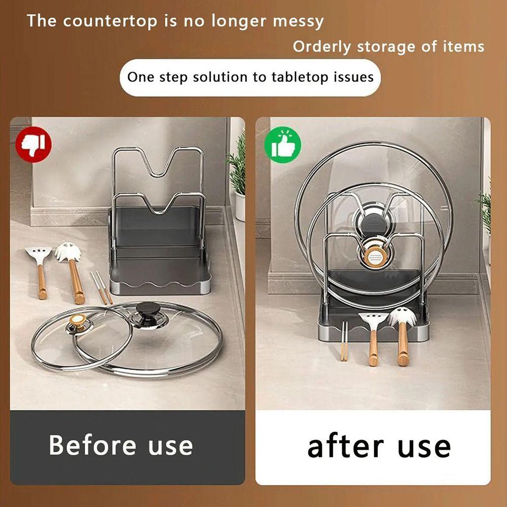 1Pcs Placement Pot Lid Rack Plastic Cutting Board Storage Rack Kitchen Accessories
