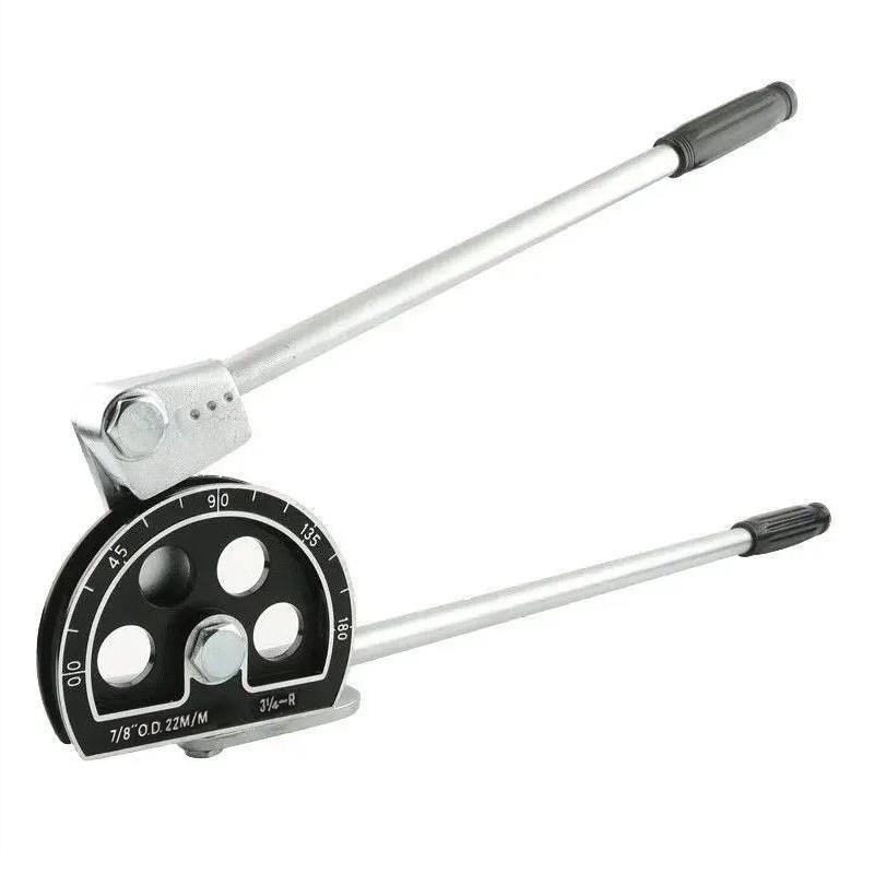 Ручной трубогиб для труб 7/8'' 22 мм наружного диаметра для медных труб/алюминиевых труб/тонкостенных железных труб/тонкостенных труб из нержавеющей стали