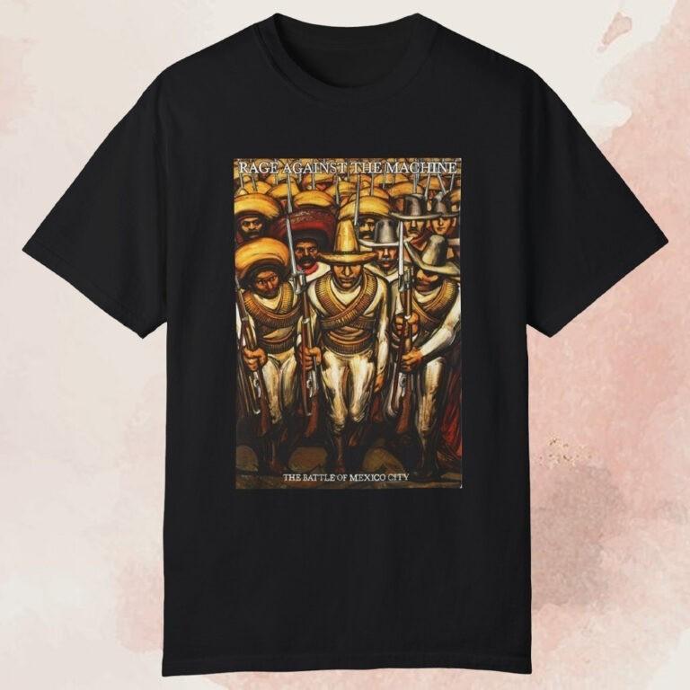 Retro Rage Against The Machine The Battle Of Mexico City Unisex Tee S-5XL Unisex T-Shirt