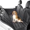 Dog Seat Extender Black Oxford Cloth Dog Car Seat Cover Large Car Bed Mattress Hard Bottom Dog Hammock Travel Dog Car Bed For