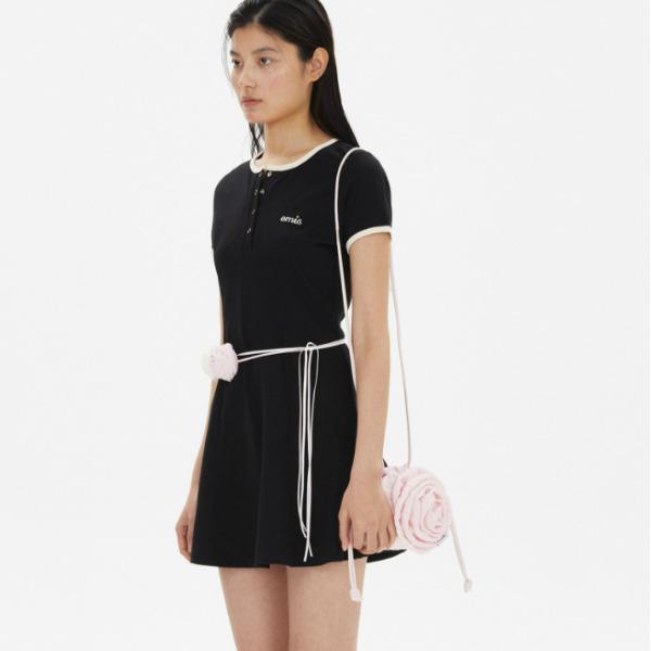 EMIS СТРУНА МИНИ-СУМКА-БУТОНЬЕРКА (Слоновая кость, Розовый, Черный/Слоновая кость)