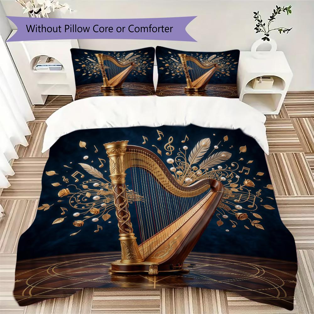 Tennis and Fun Ping Pong Pattern Bedding uilt Set uilt Cover Pillowcase Home Decoration Birthday Gift (1 * duvet cover + 2 * pillowcase without core)