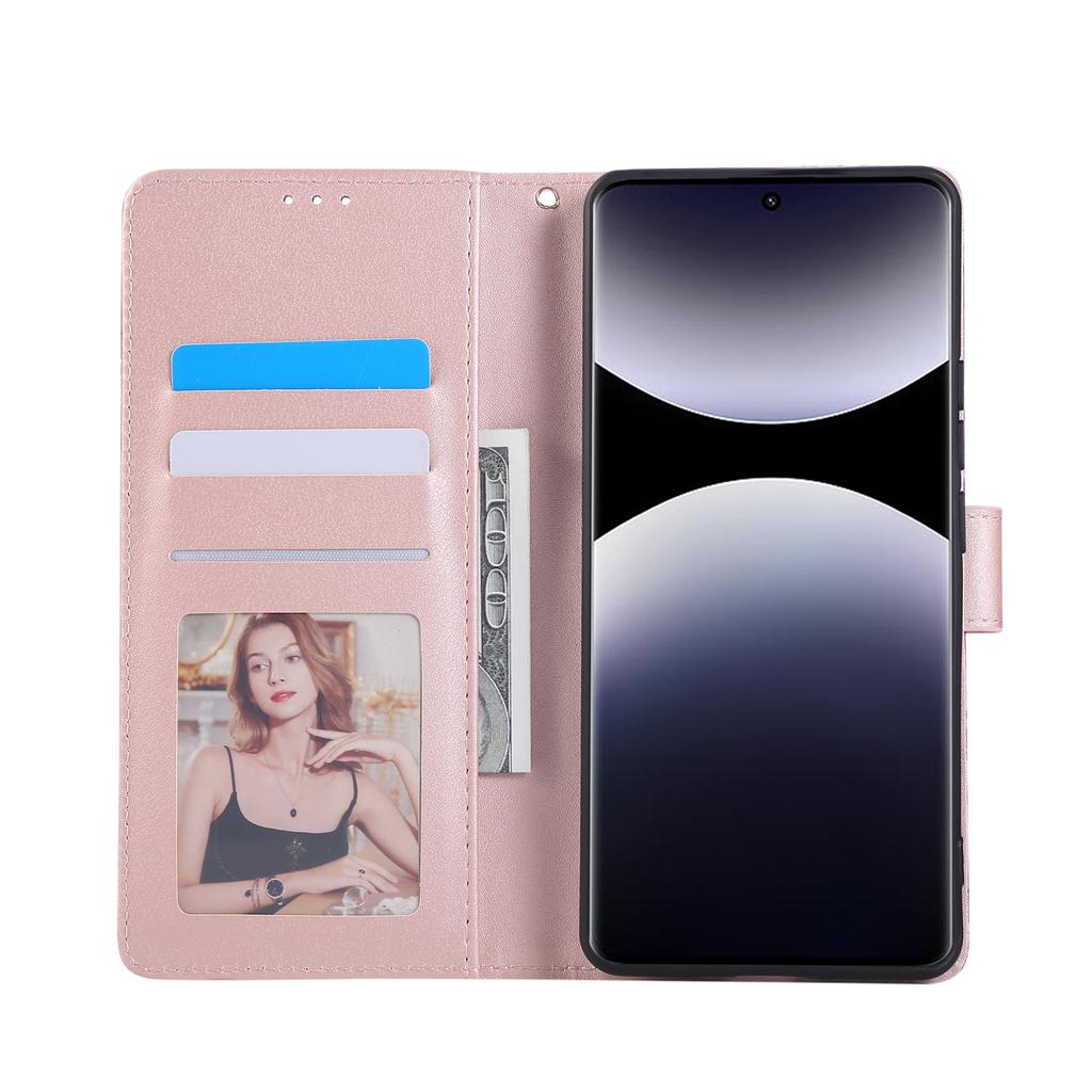 Leather Case for Xiaomi Redmi Note 14 Pro 5G/14 Pro+ 5G/Poco X7 5G Lacquered Marble Pattern Phone Cover