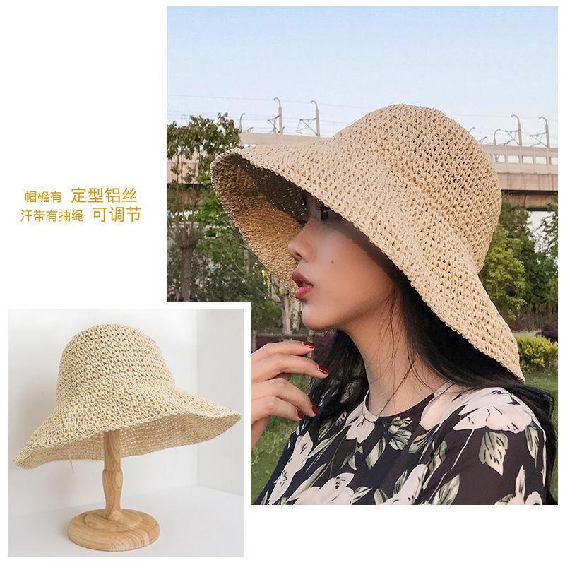 Соломенная шляпа женская летняя морская японская соломенная шляпа ручной работы от солнца, маленькая свежая пляжная шляпа для отдыха на пасторе