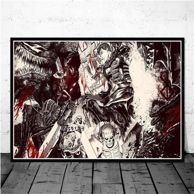 Maniac Japanese Anime Poster Retro Cartoon Canvas Painting and Printing Retro Art Wall Decoration Home Decoration