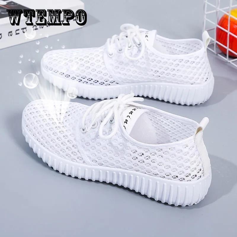 Women's Shoes Summer Sneakers Breathable Mesh Shoes Soft Sole Wear-resistant Casual Shoes