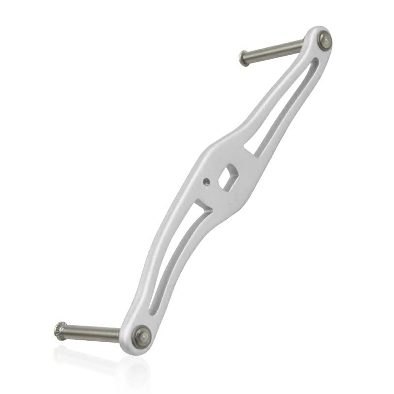 VISPREA Aluminum Alloy Baitcasting Reel Handle, 120mm, Crank, Shimano, Daiwa, and Abu Garcia Compatible, Replacement Custom Part, YU263 (Black)