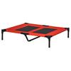 XXL Elevated Dog Cat Bed Camp Bed Animal 92L X 76W X 18H Cm Red
